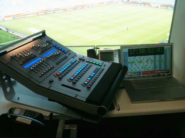 LTC reader in action at FIFA world cup soccer South Afrika