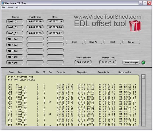 EDL tool