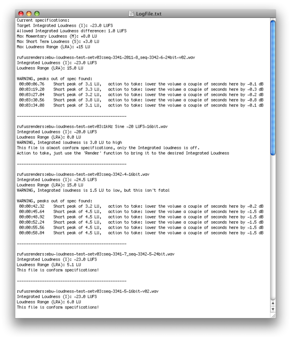 Loudness Change