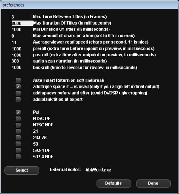 Easy setup of primary settings